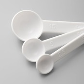 貝印 KAI プラスチック 計量スプーン 3本セット 大さじ 小さじ 小さじ1/2 食洗機対応 ホワイト KAI KITCHEN 日本製 DH8120