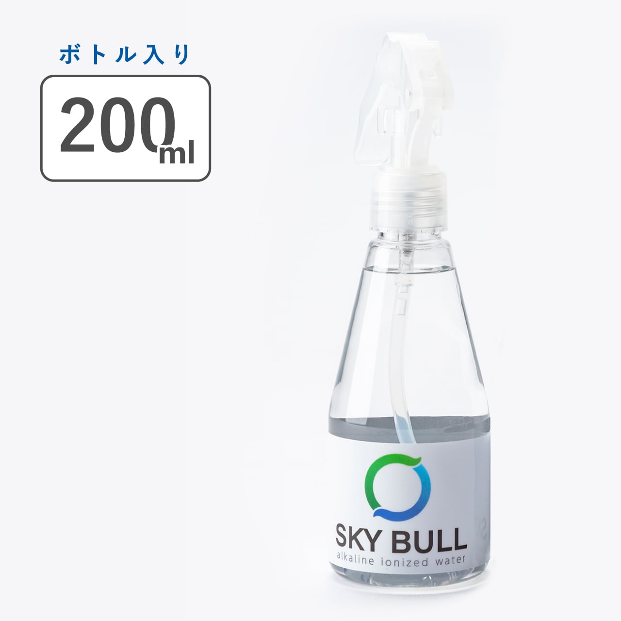 200ml ボトル入り SKY BULL 強アルカリイオン電解水