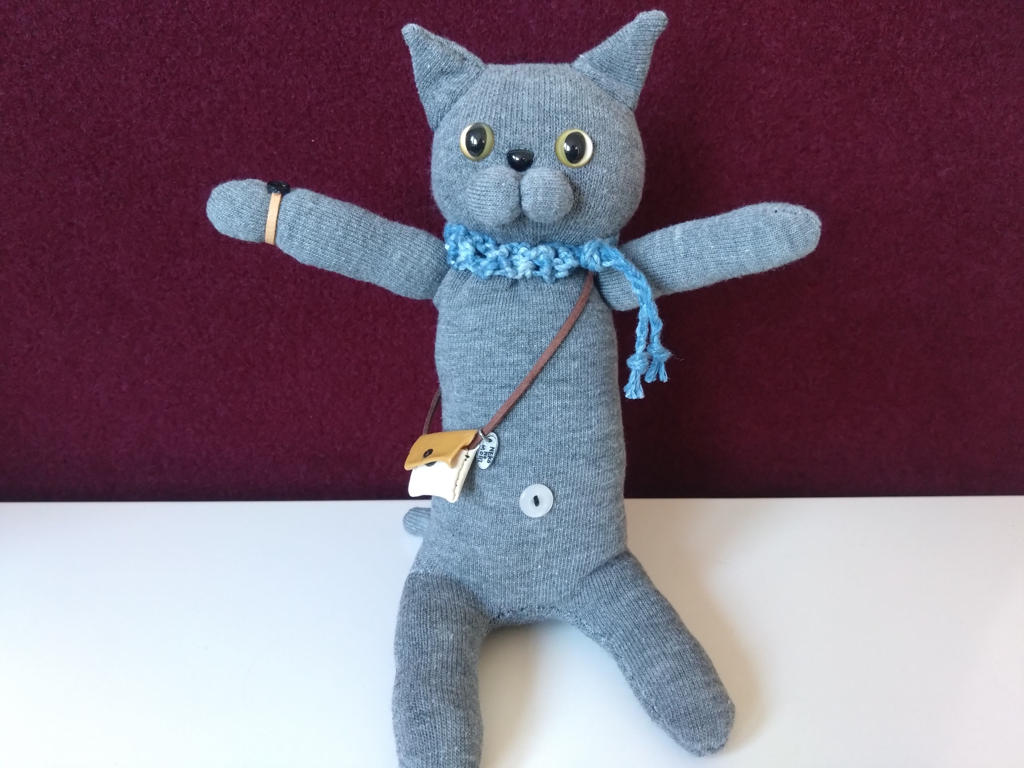 ハンドメイド へそ猫 靴下猫 ソックスキャット ねこのもり | ねこの