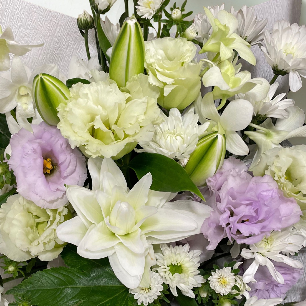 【御供】白と紫のアレンジメント・画像2