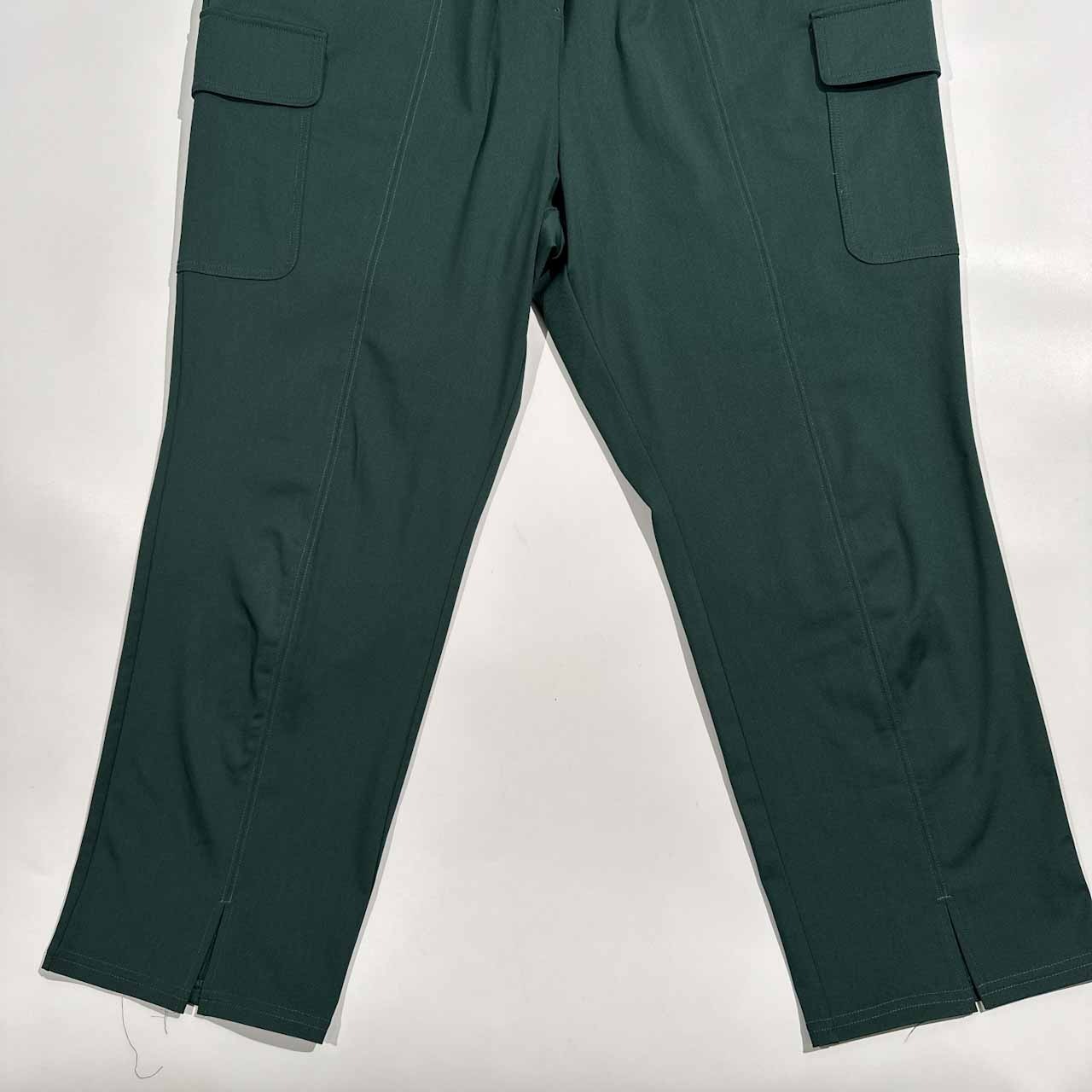 HIROKO BIS ヒロコビス 両サイドポケット付き イージー ストレッチ パンツ サイズ 15AB /レディース/グリーン系