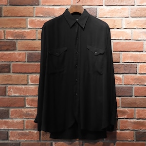 MAATEE&SONS(マーティーアンドサンズ) 26SS "WORK SHIRTS SILKRAYON" -BLK-