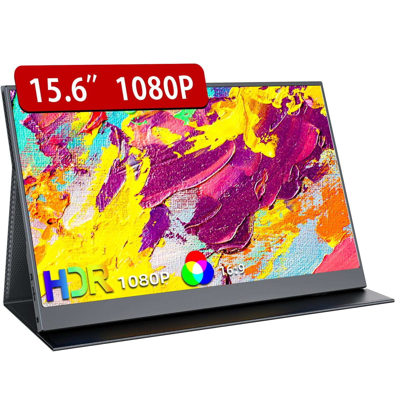 LivElect 15.6インチ デュアルモバイルモニター【360°回転