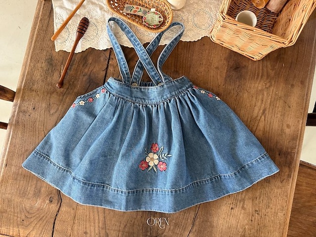 【取寄】oren|blue may jumper skirt|ブルーメイジャンパースカート|S-XL|baby&kids|26 autumn