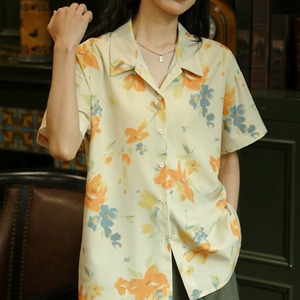 レトロプリントシャツ【G3886】