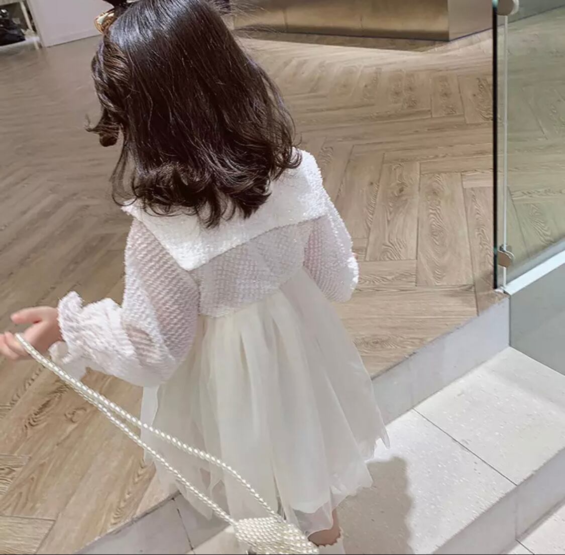 シアーチュールワンピース》》》》》ドレス 海外子供服 入学式 春 入園式