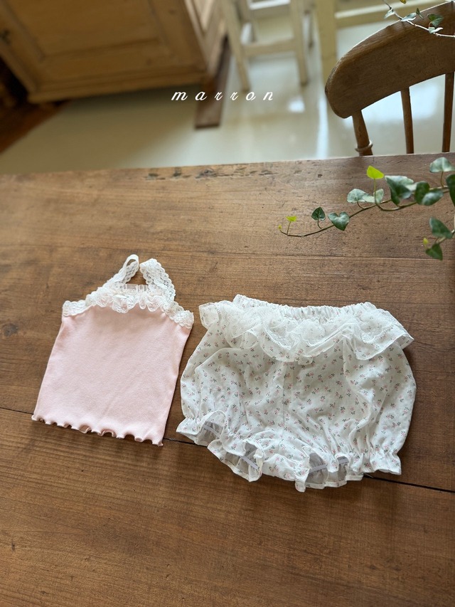 【5/17〆予約】<marron>  bebe flower bloomers