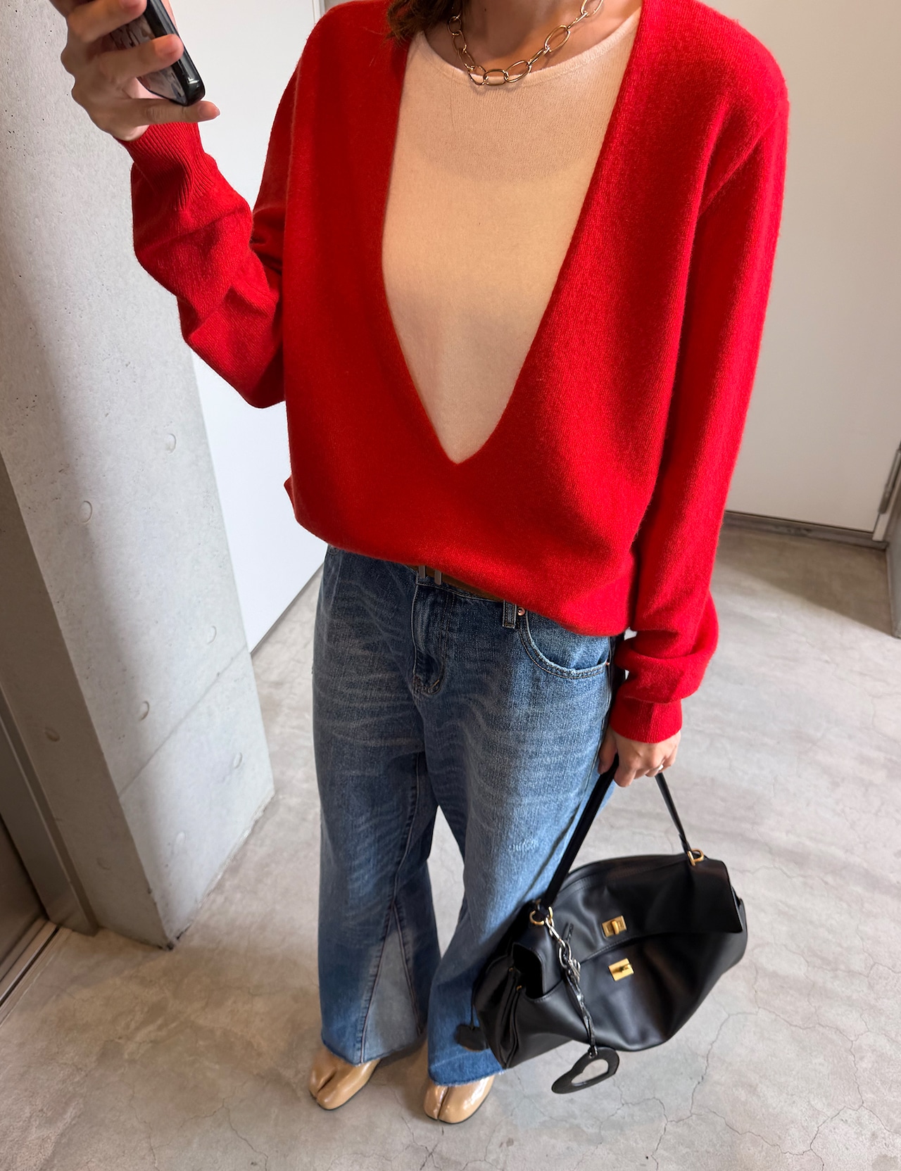 【新作5%OFF・3日間】Wool&Cashmere Layered Knit_3colors