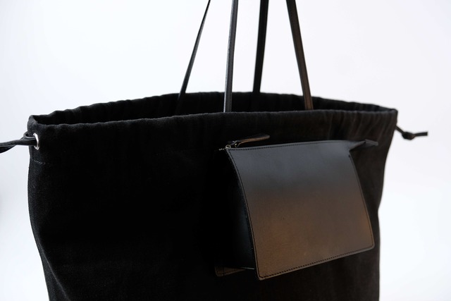 MARROW/MA-AC6311 FABRIC BIG TOTE BLACK