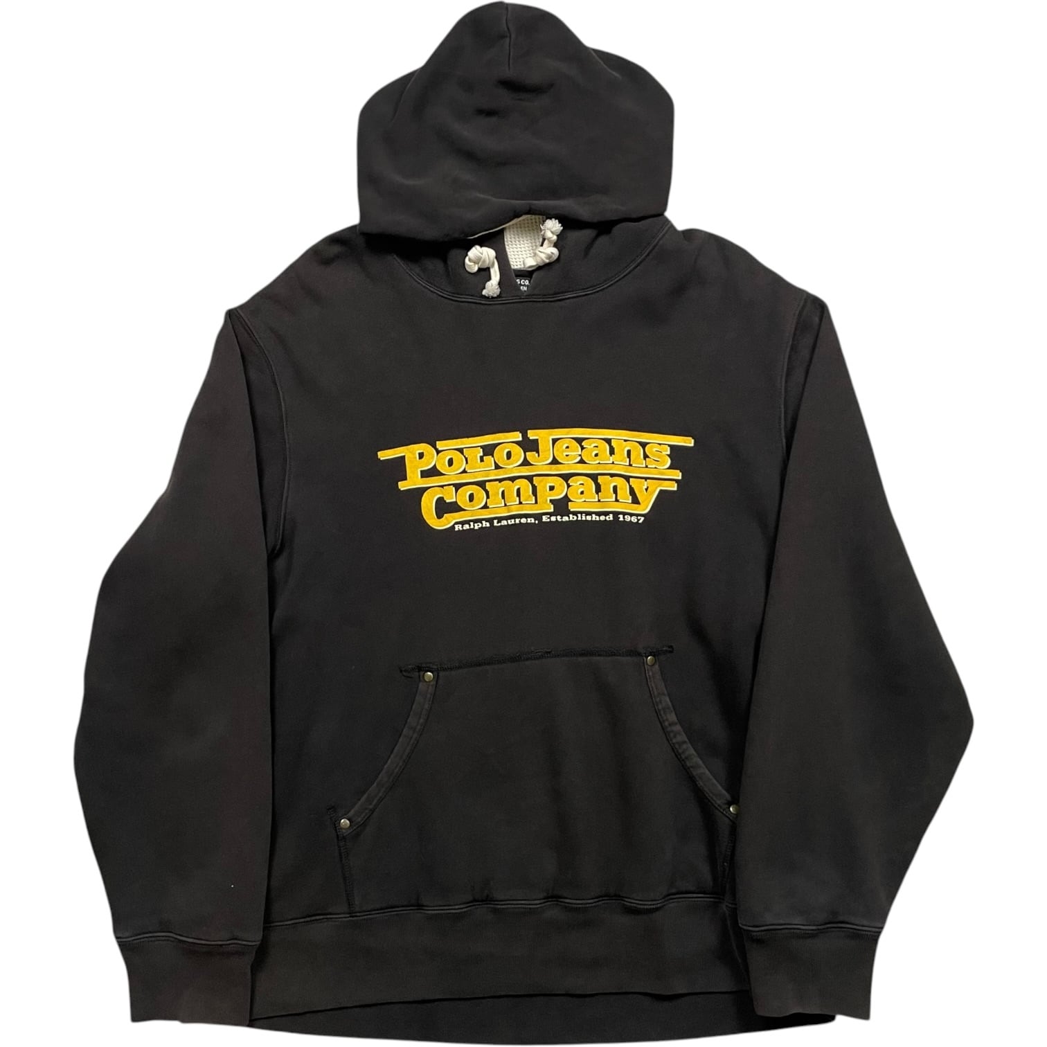 《XL》 POLO JEANS CO.Ralph Lauren ポロジーンズ ラルフローレン パーカー プリント フェード ブラック no.9933
