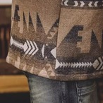 Long Sleeve Native Pattern Wool Shirt ◇2color H0804