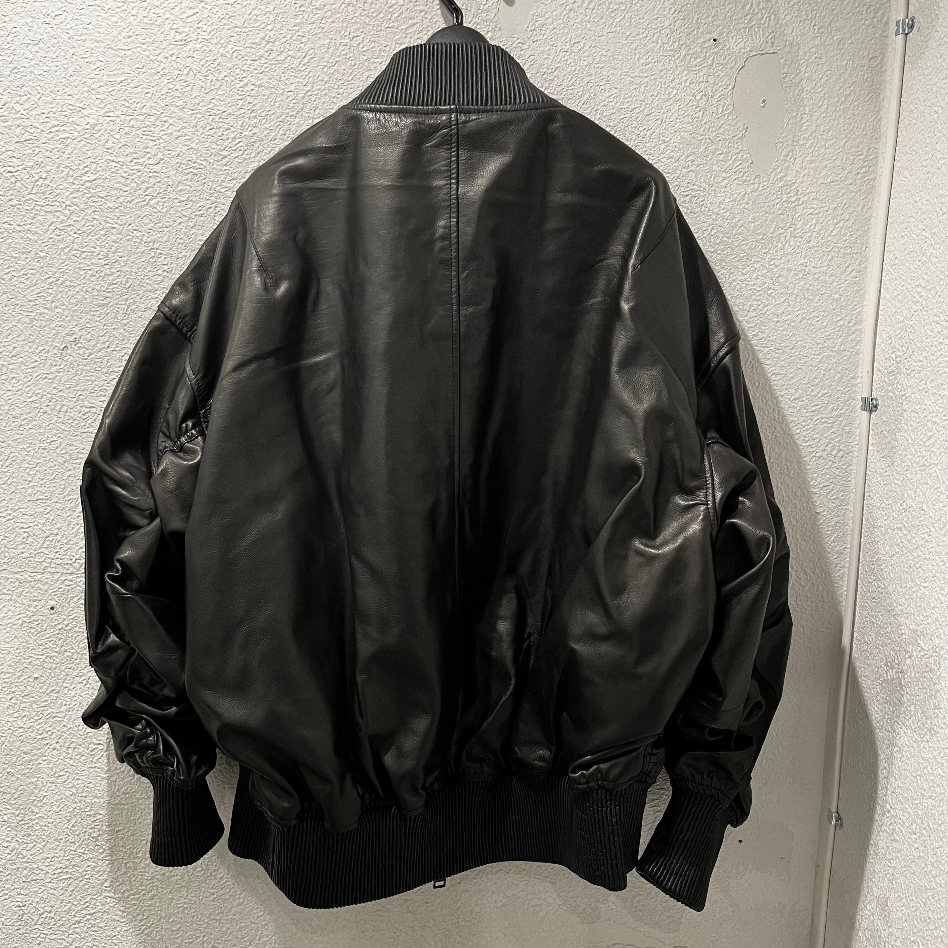 NOTE ノート レザーブルゾン Balloon Bomber Jacket SIZE 46.2A-010