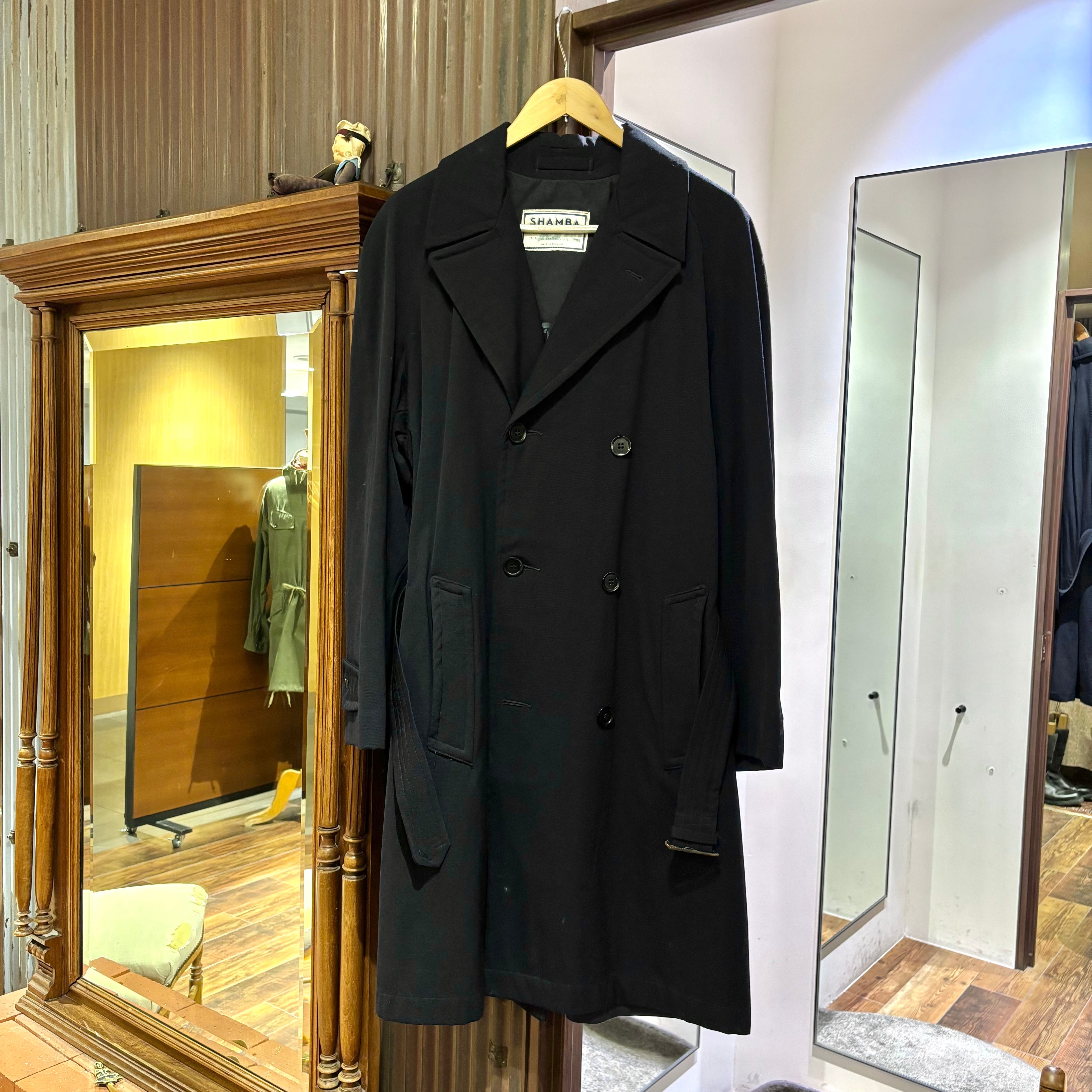 OLD ROYAL NAVY×SHAMBA DOUBLE BREASTED COAT | STRAYSHEEP ONLINE