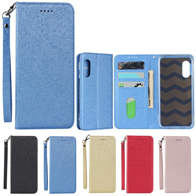 Eastwave for AQUOS sense3 au SHV45 SH-02M sense 3 lite SH-RM12 センス3 lite ケース for Android One S7 手帳型 ストラップ付き PU皮革 携帯カバー カードポケット スタンド機能 ブルー