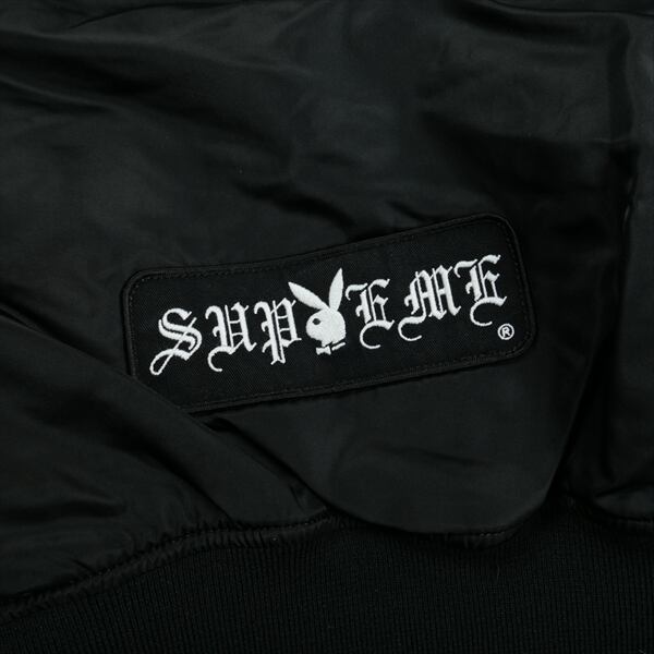 Size【XL】 SUPREME シュプリーム ×Playboy 26SS Hooded MA-1 Black