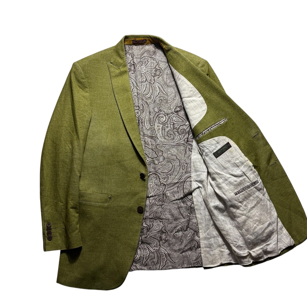 ETRO paisley lining wool tailored jacket
