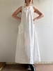 ①"Each Price Market" Vintage Linen Maxi Dress