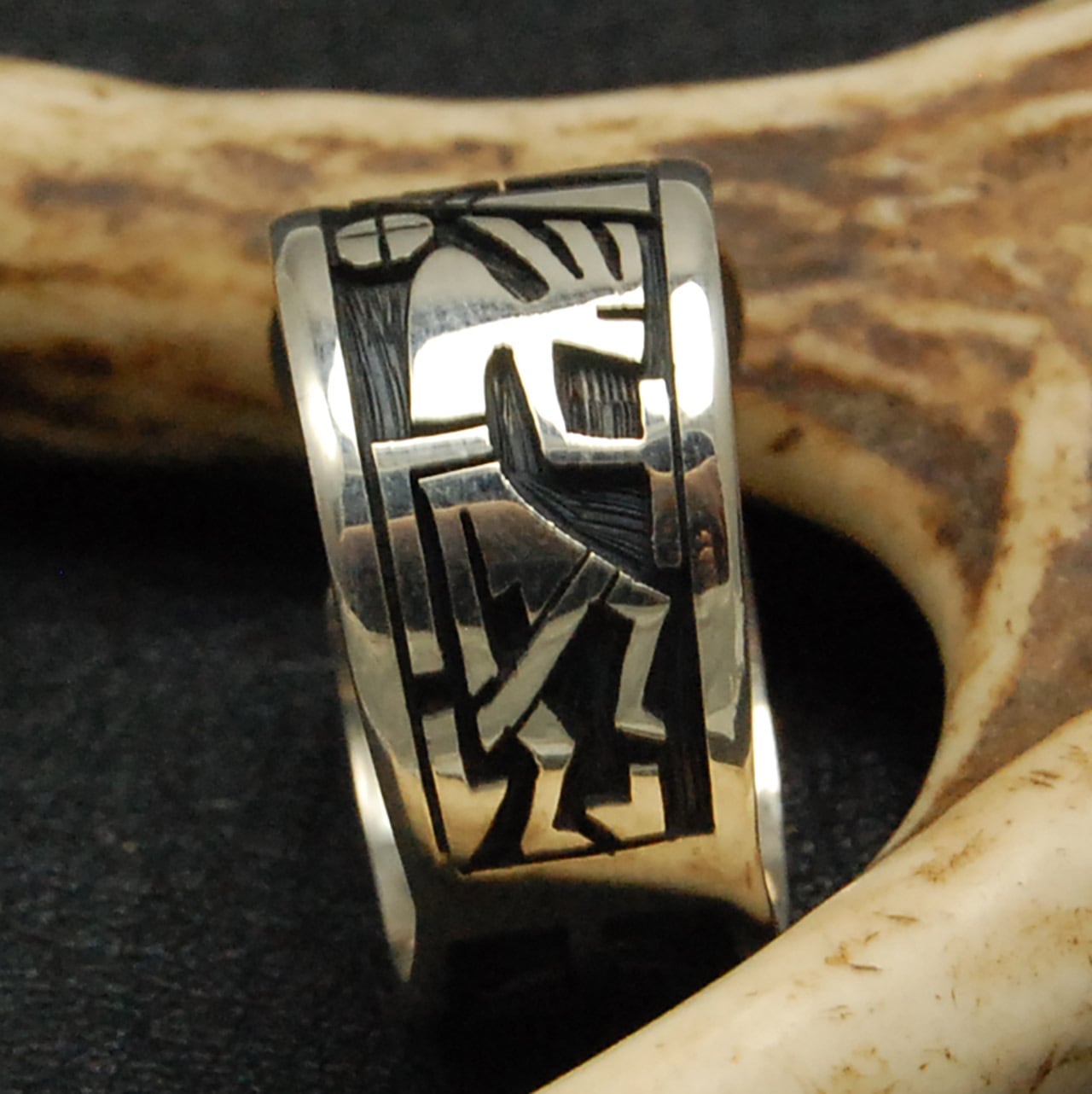 HOPI（ホピ）族 Clifton Mowa（クリフトン・モワ）作 オーバーレイ  