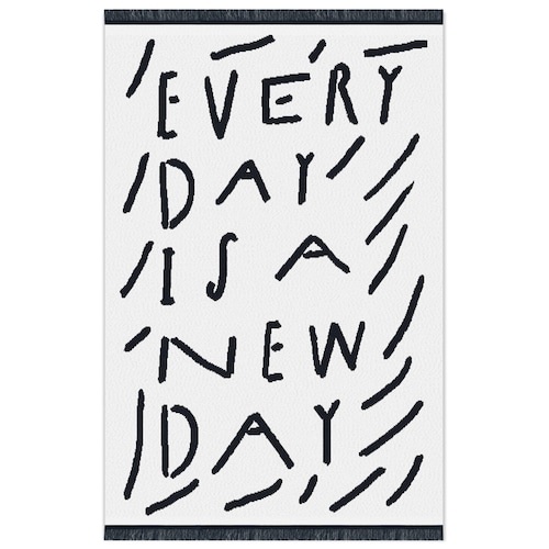 【Kazuki Kamamura】鎌村和貴 KNIT BLANKET EVERYDAY IS A NEW DAY ニットブランケット