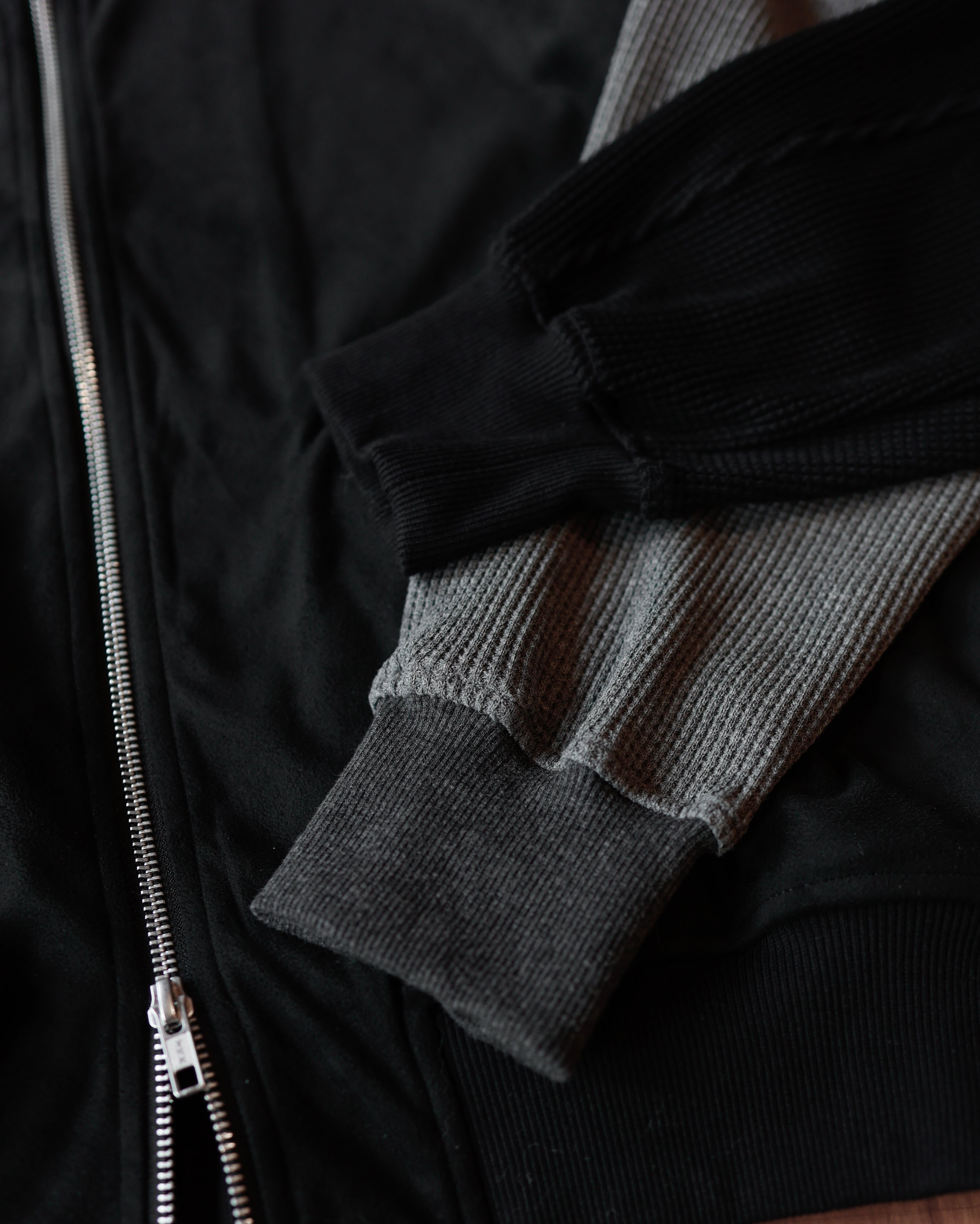 KV-569】【高級感】Premium waffle suède jacket【即日発送】【自宅