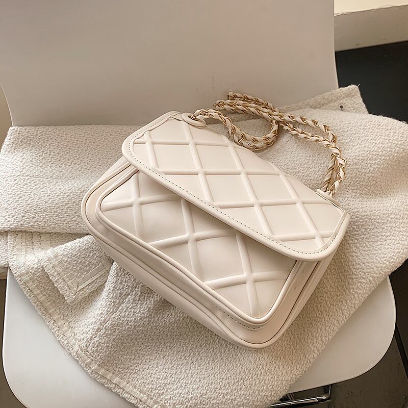 サマーチェーン 夏物 スクウェア メッセンジャーバッグ 手作りハンドバック81730169239