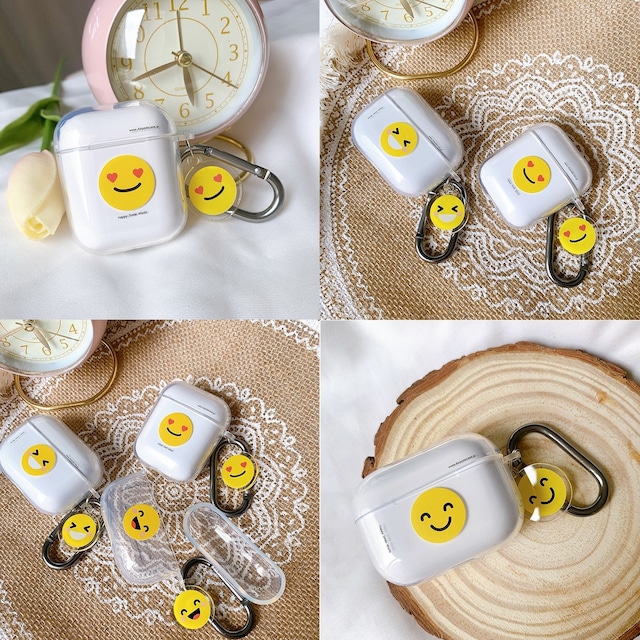 Smile face pattern AirPods case