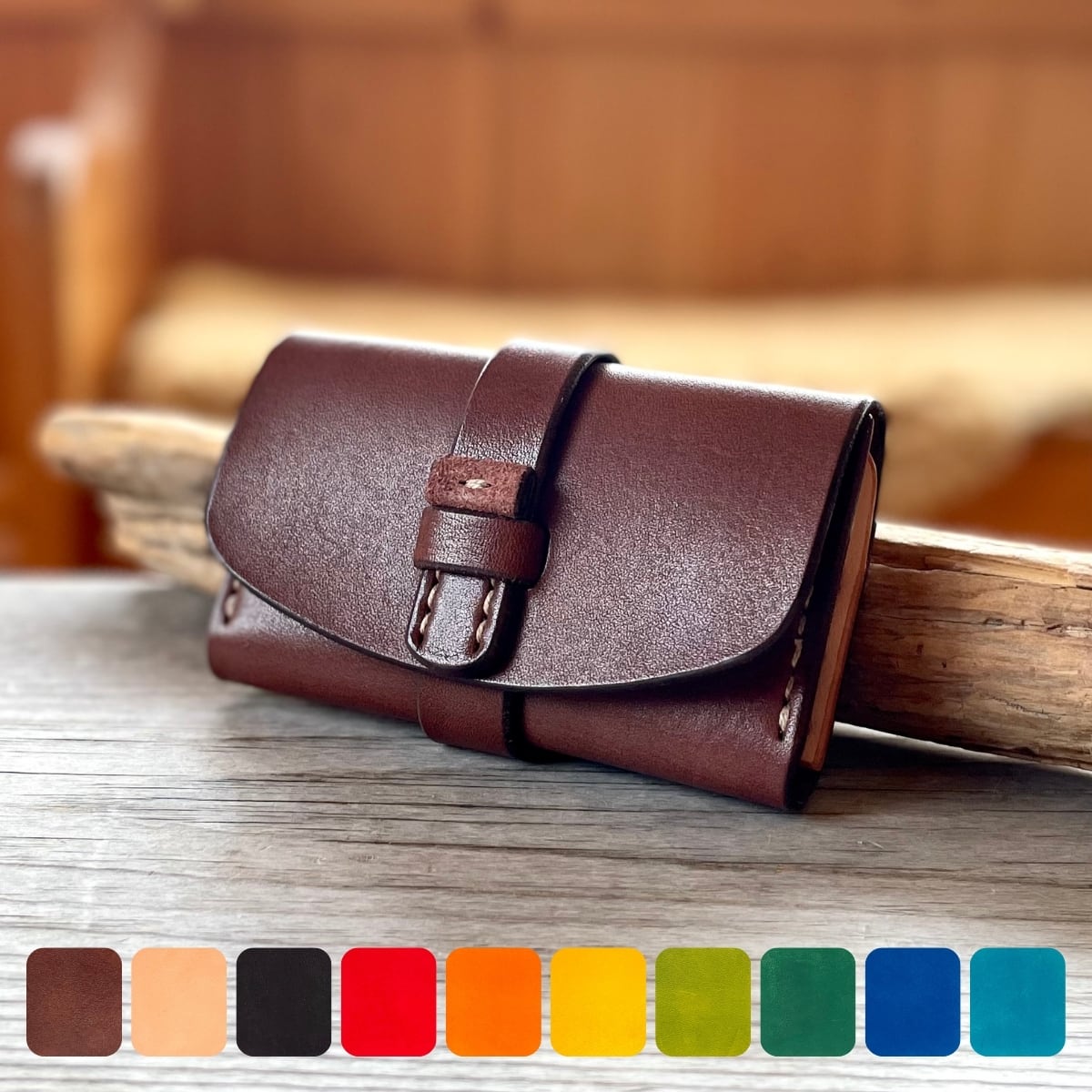 カードケース 刻印サービス付［全10色］Card Case［10 colors］／本革