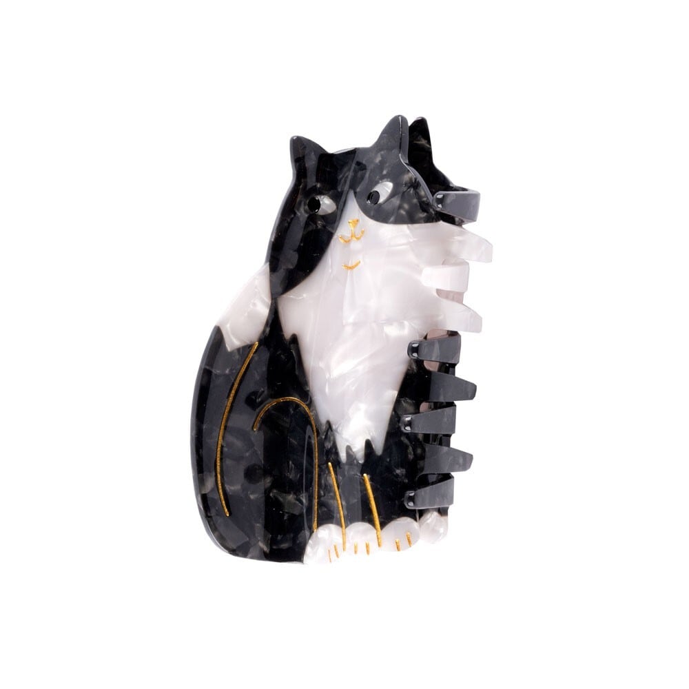 coucou suzetteヘアアクセサリー 即納» Coucou Suzette Black & White Cat Hair Claw ククシュゼット