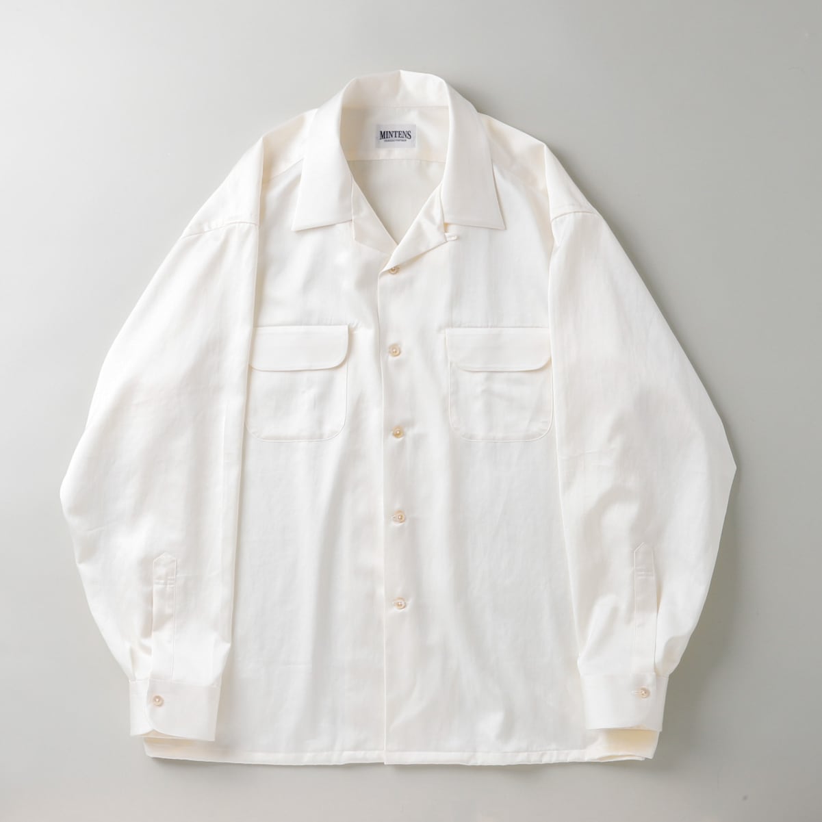 新品】MINTENS 1960s vintage open color shirts Vintage rayon silk