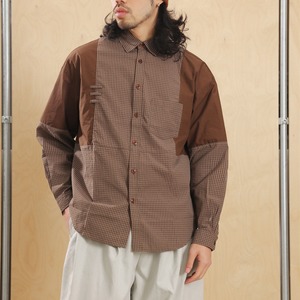 ブロックステッチ・クラフトワークシャツ A2072