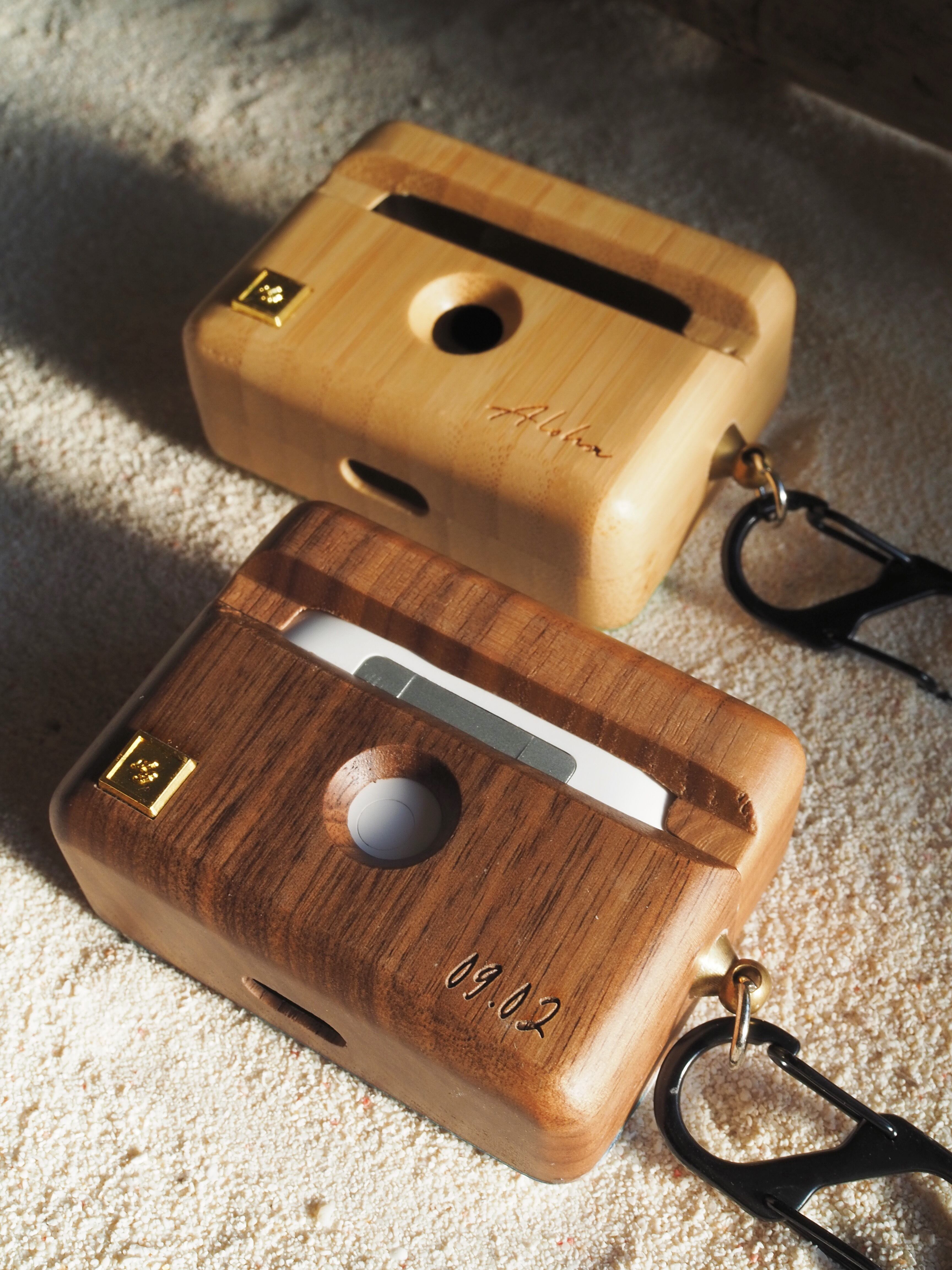 AirPods Pro,第3世代 wood case/wavy(wood×resin) | ALOHA GLASS