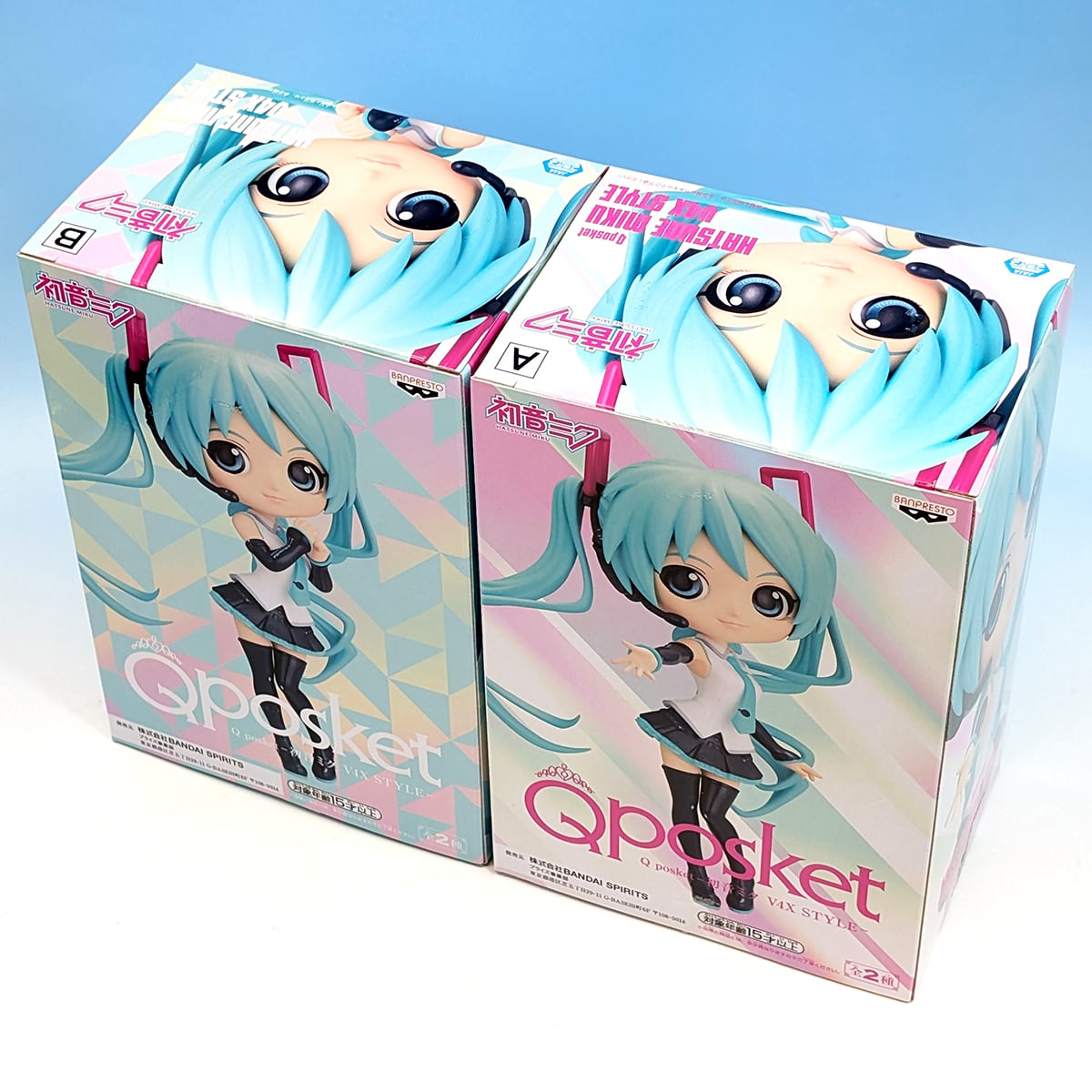 Q posket 初音ミク V4X STYLE バンプレスト 【全2種フルコンプセット