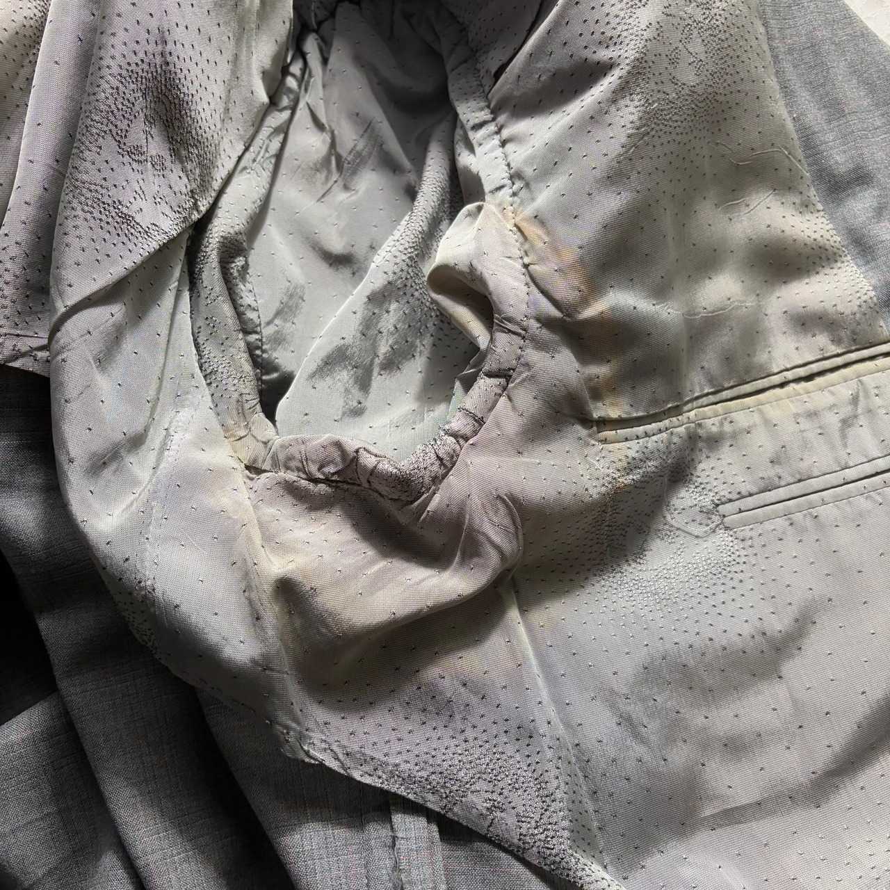 vintage GIANNI VERSACE pink lined check suits set-up