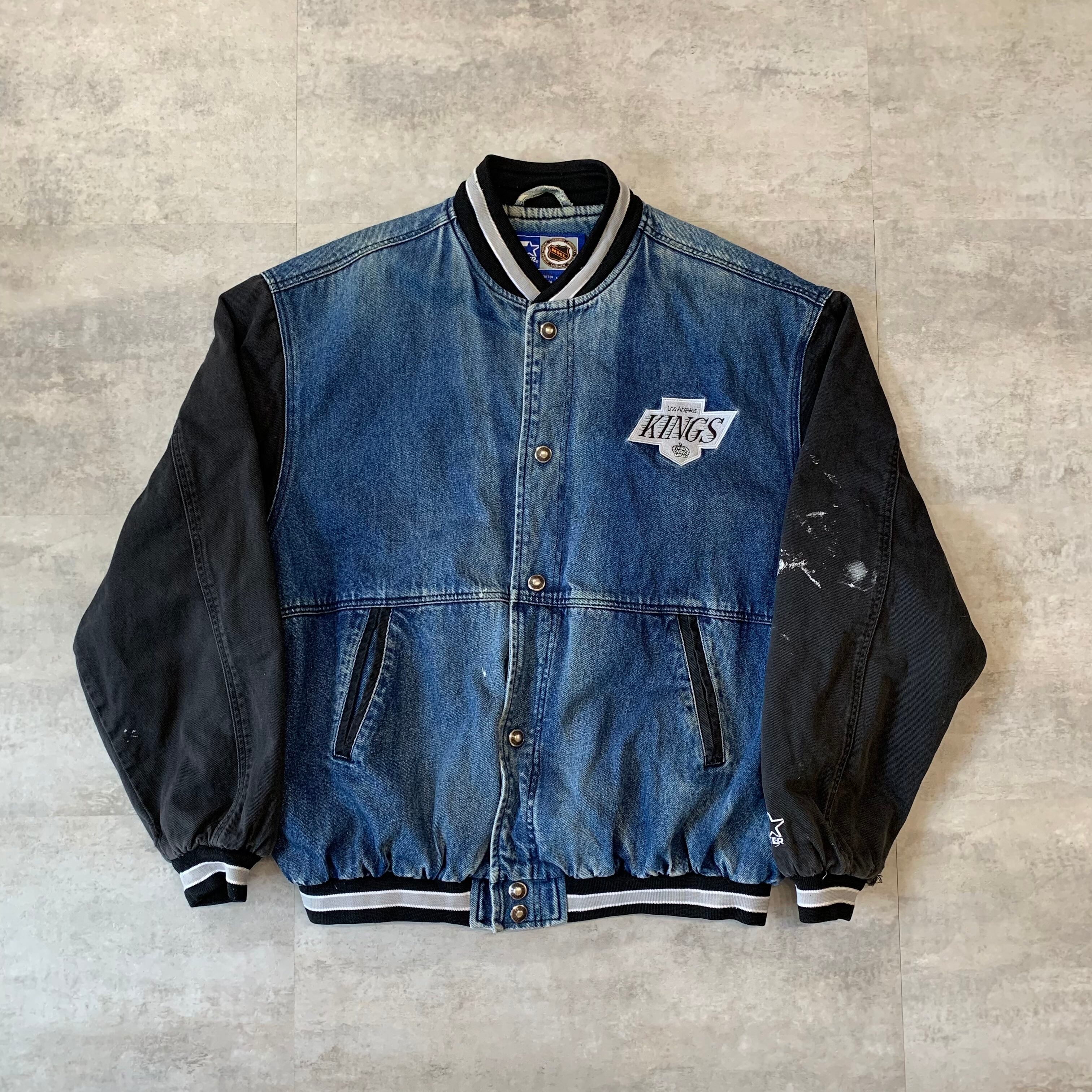 starter スターター デニムスタジャン Los Angeles Kings
