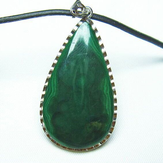 マラカイト ペンダント [M便 1/20] 112-2888