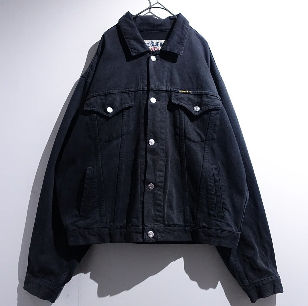 EURO Black Denim Trucker Jacket