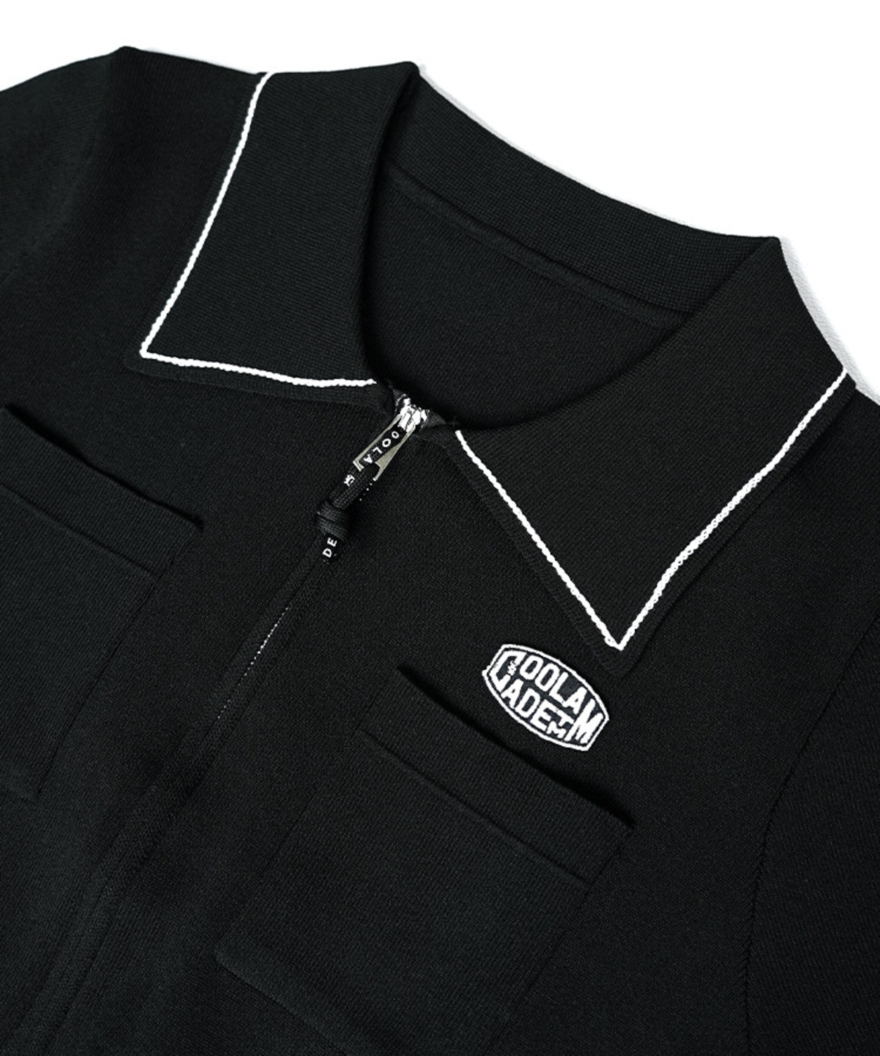 ジップアップポロニットTOPS (IVORY)　CQ-49027