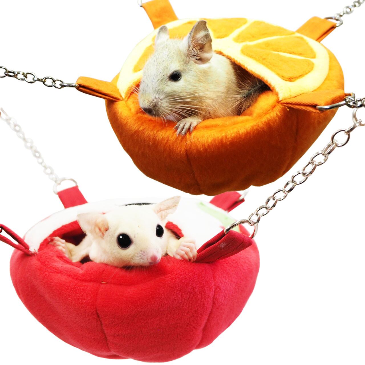 【小動物】フルーツカップ りんご/オレンジ