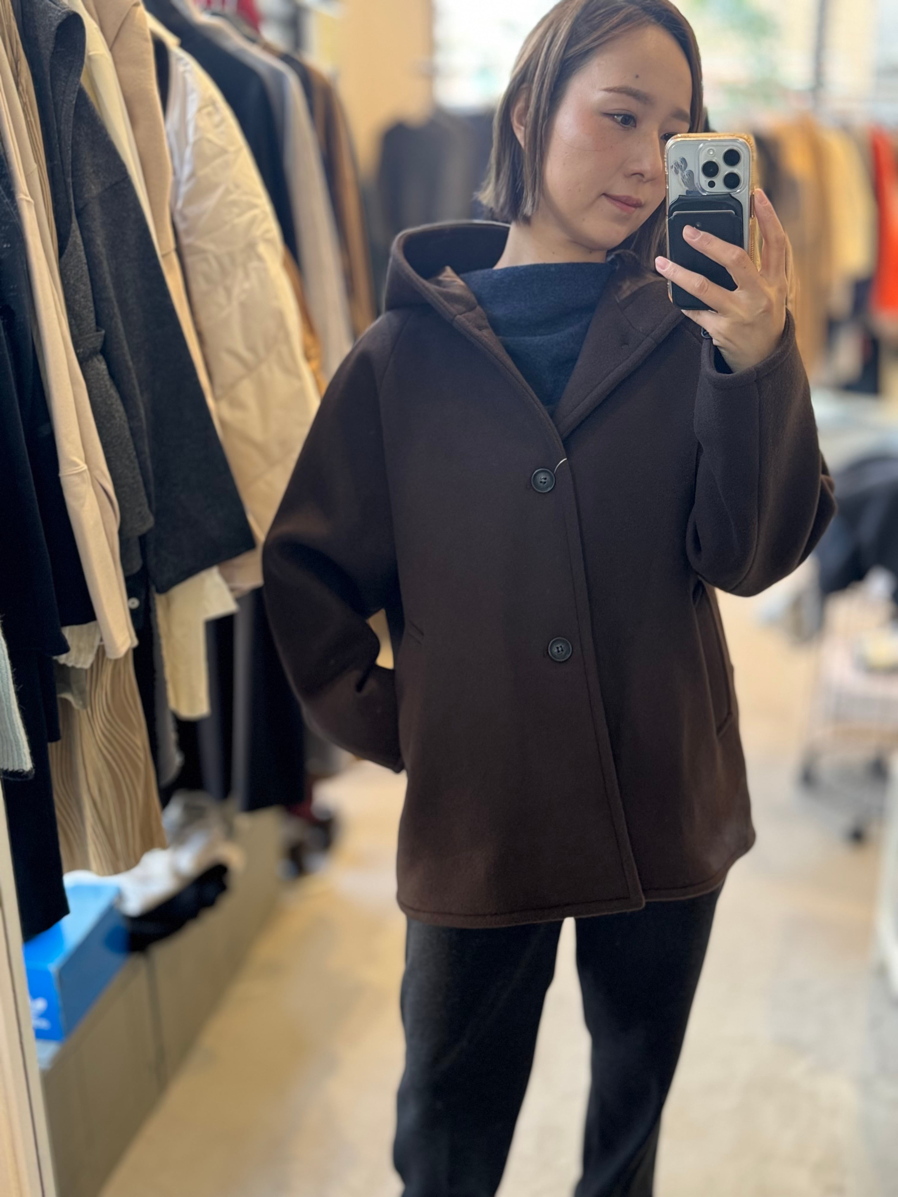 【LEMELANGE】フード付きウールコート　8553903