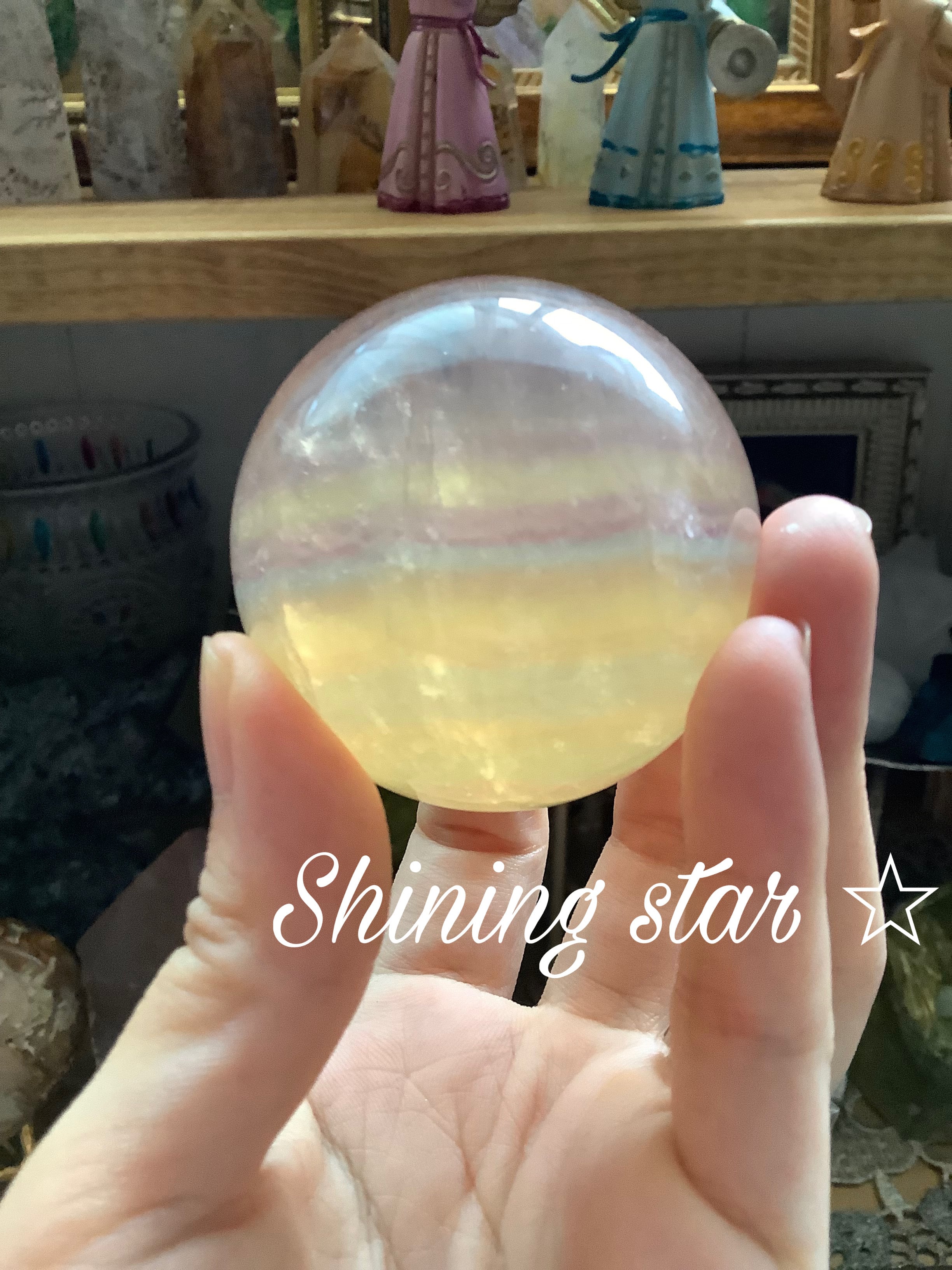 キャンディカラーフローライトスフィア cuteなキャンディカラー✴︎フローライトスフィアB | shining starry✴︎