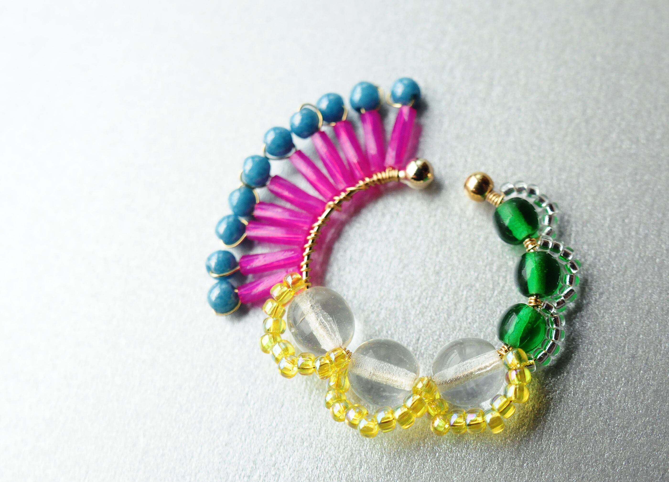 <Rollo~イロヅクビジュー~>イヤーカフ『 ハミングバード/hummingbird 』<E>