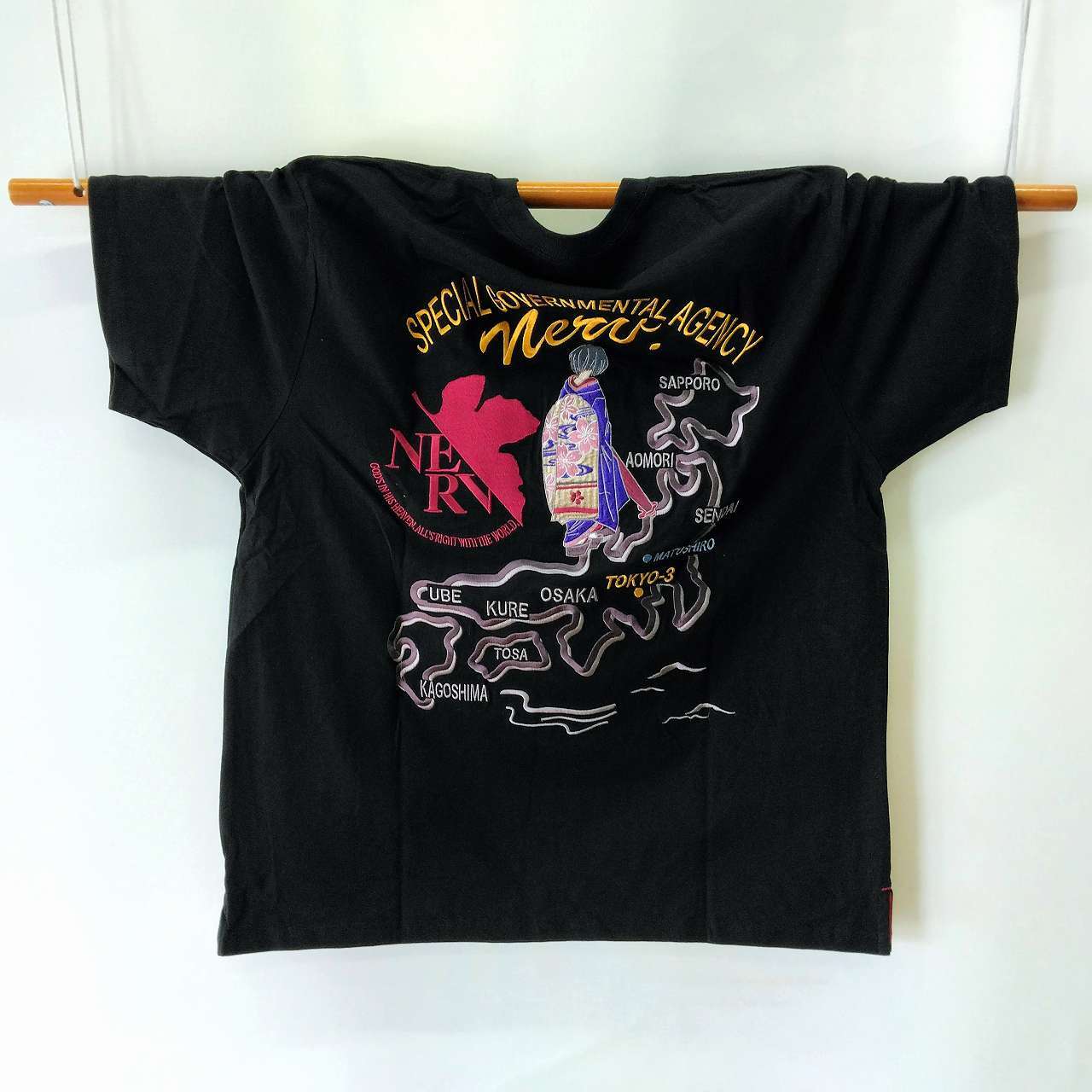 エヴァンゲリオン×錦コラボ　半袖Tシャツ　黒　XXL　Evangelion and Nishiki collaboration T-shirt |  あさひや木更津 powered by BASE