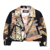 【RJK-M003】再構築リメイク着物ライダースジャケット KIMONO RIDERS JACKET
