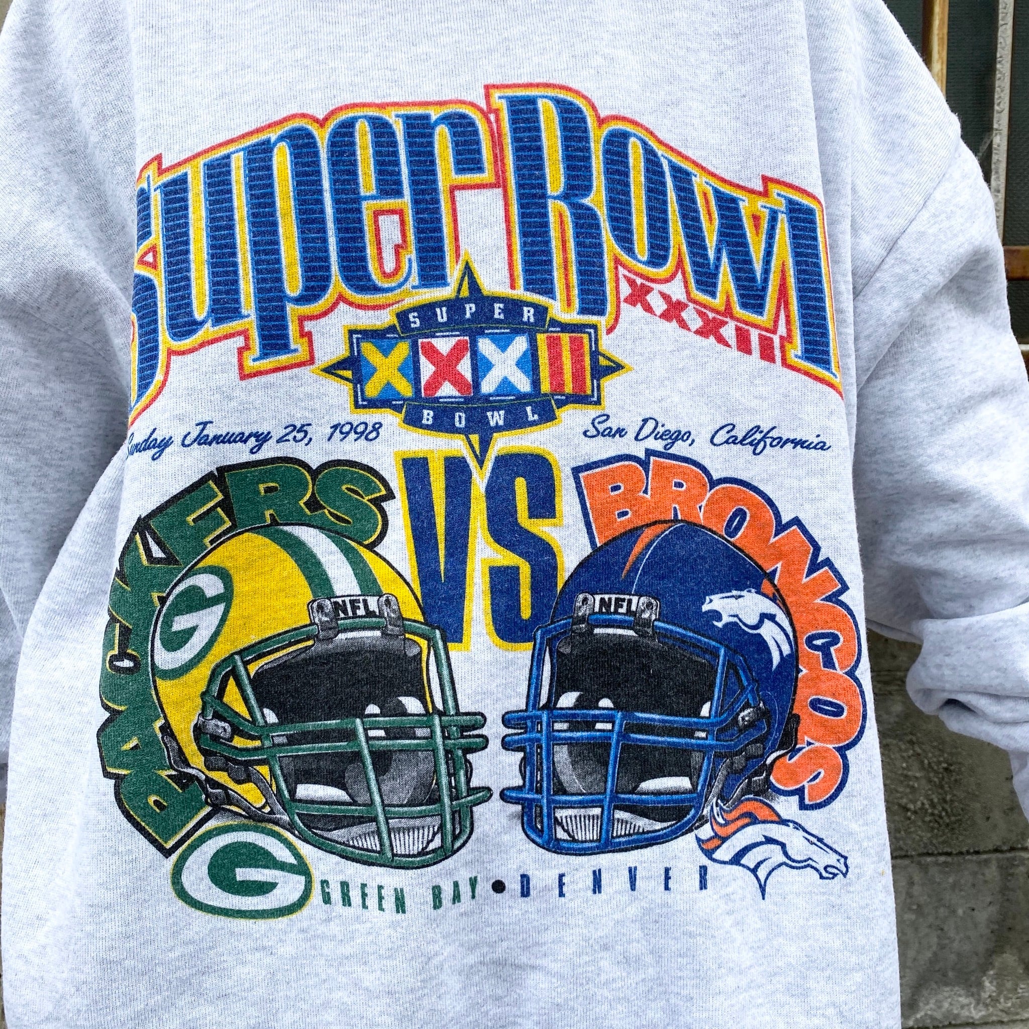 希少 Super Bowl XXXIV プリント スウェットトレーナー 裏起毛