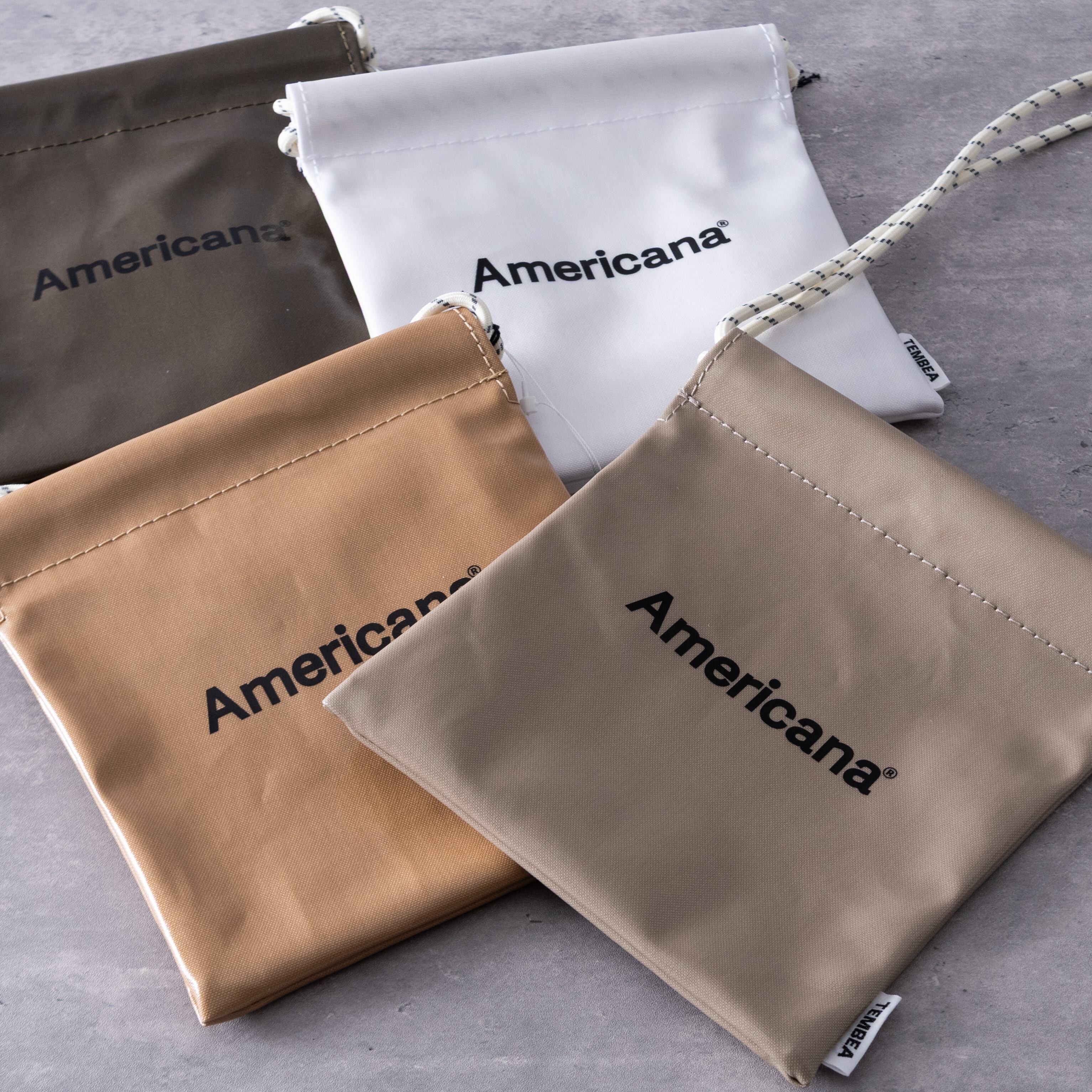 Americana × TEMBEA | MINI TOTEBAG White | アメリカーナ × テンベア