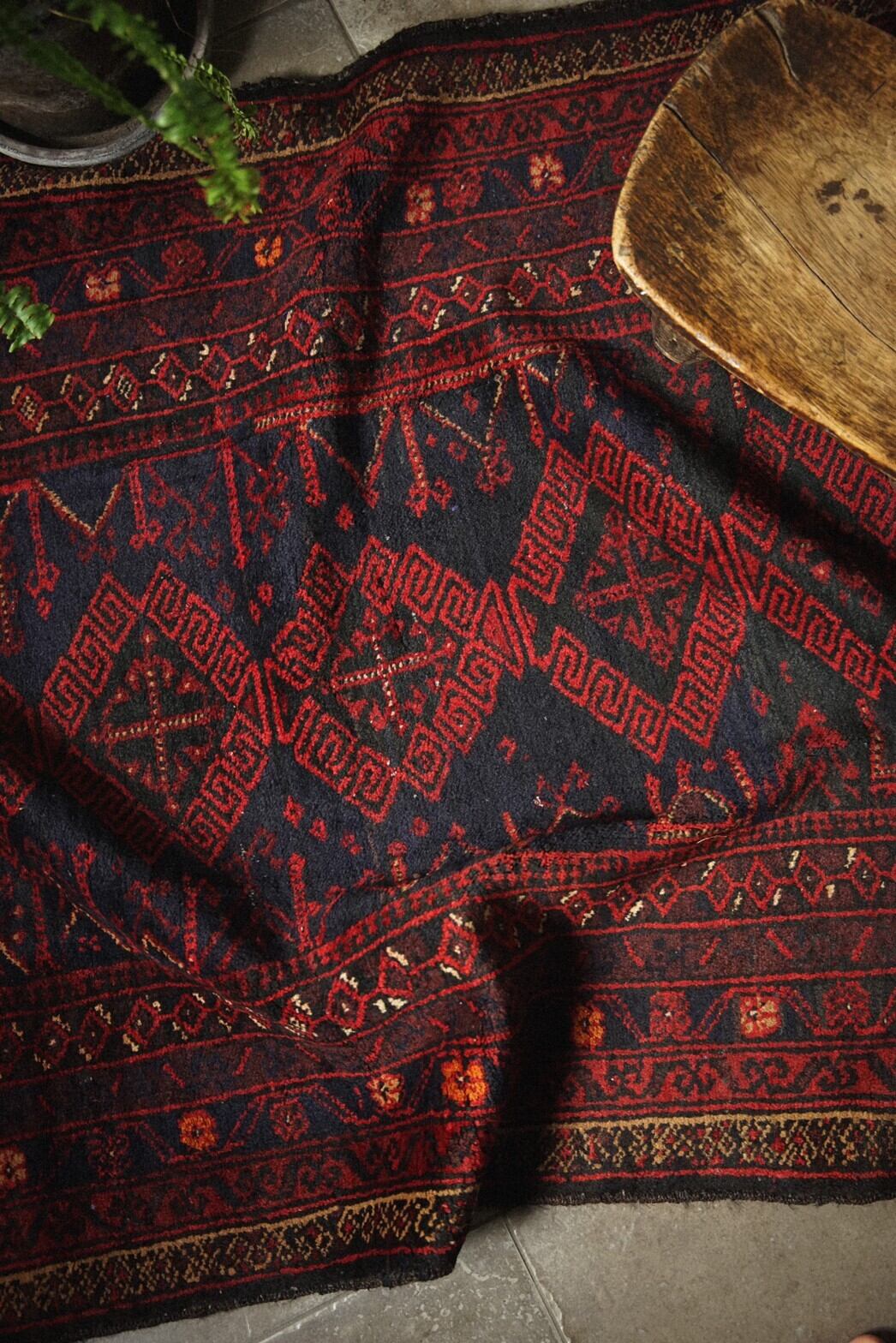 400-Vintage Baluch rug | 手織りのヴィンテージラグ専門店 | Bahr