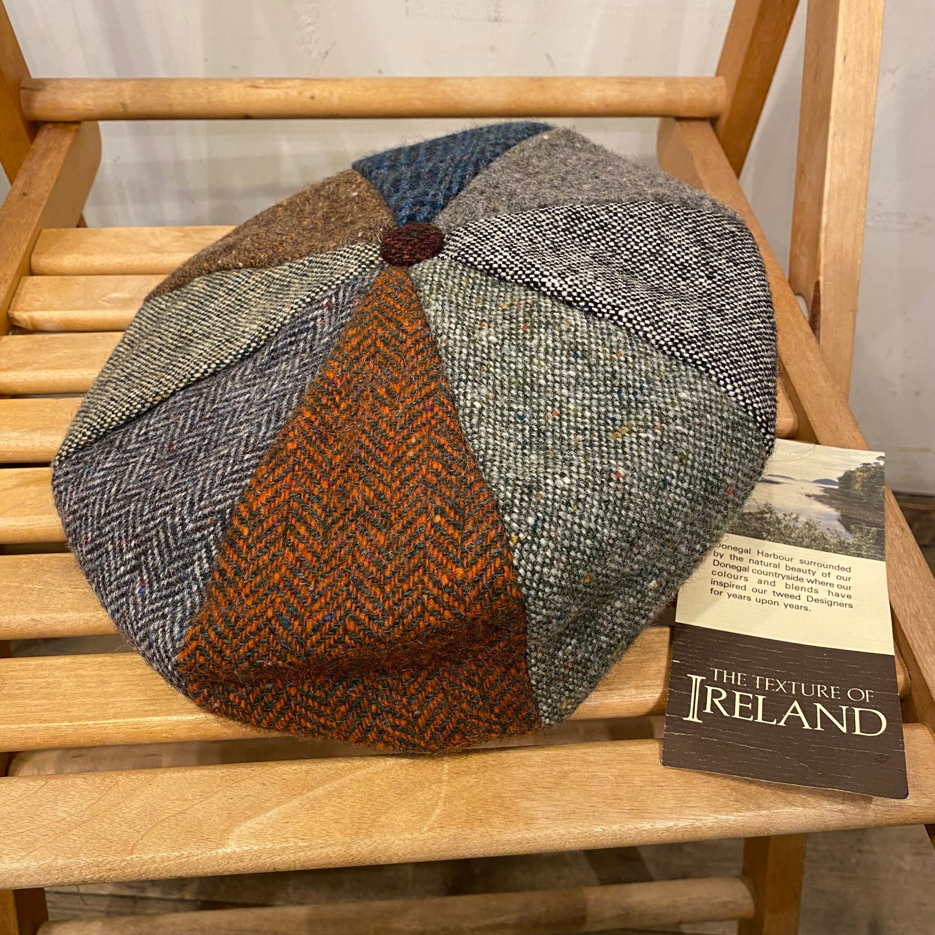 デッドストック アイルランド製 ツイード ウール キャスケット メンズ レディース XL / 帽子 キャップ ヘリンボーン ARAN SWEATER MARKET アイルランド製 ツイード デッドストック ビンテージ Millarsツイードウールバケット ハンナハット