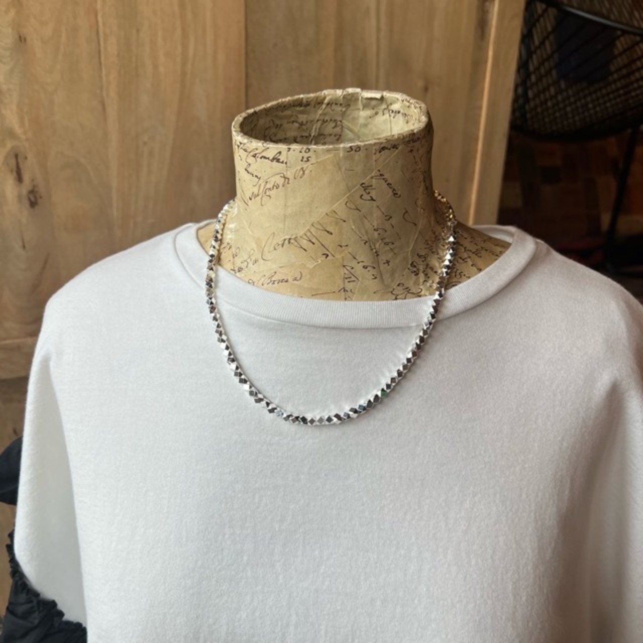 TOPANGA Jewelry　LUSTER LINK necklace　ラスターリンクネックレス　シルバー　ネックレス　シンプル　　silver　necklace　simple