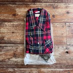 1970’s Deadstock “ELY” Print-Flannel Shirt/ M/Black/Red