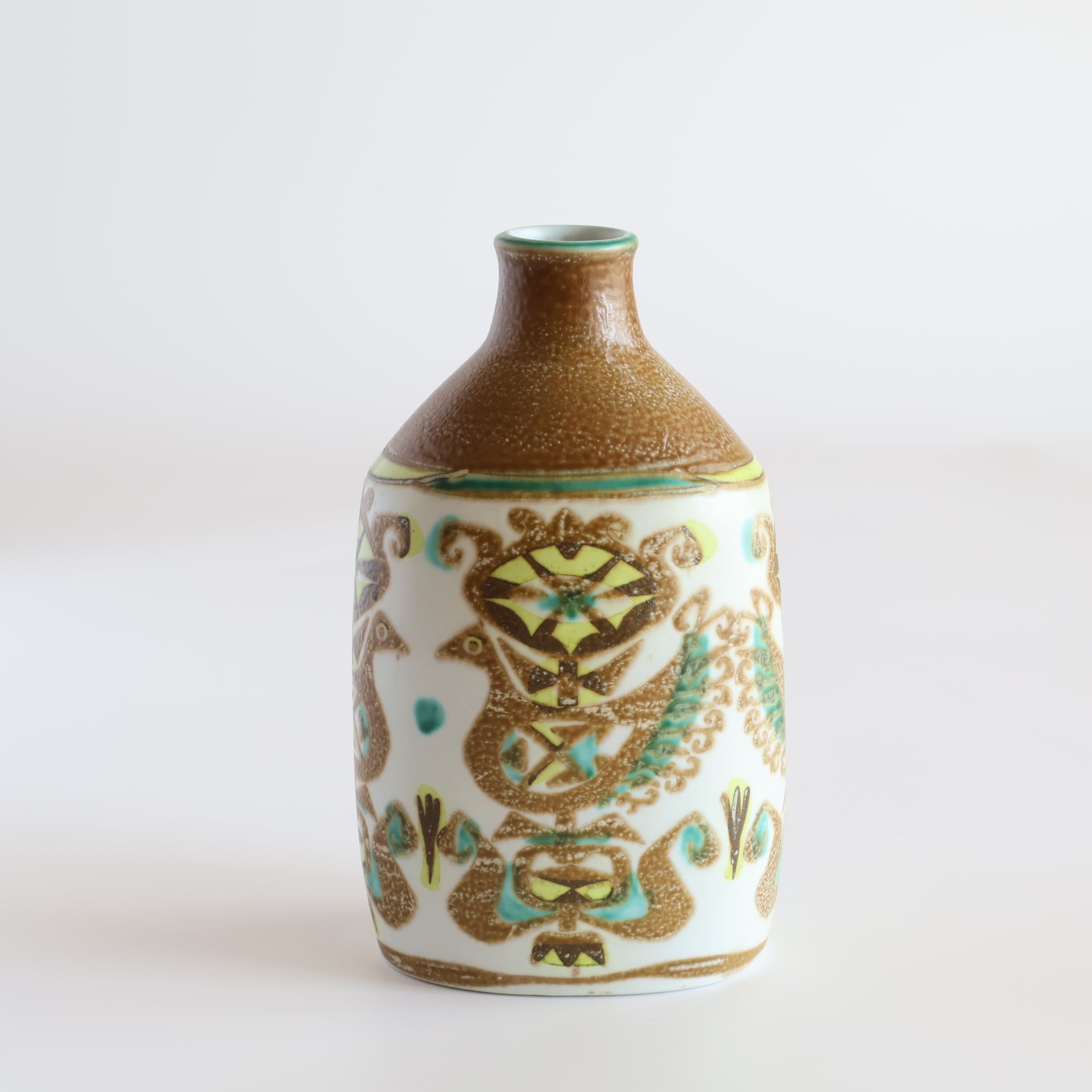 イエロー 花瓶 木の模様 181/186 希少価値‼️ロイヤルコペンハーゲン‼️ Vintage 花瓶 | Baca ロイヤルコペンハーゲン 713 3208